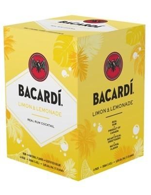 Bacardi - Limon and Lemonade (4 pack 355ml cans) (4 pack 355ml cans)