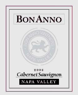 BonAnno - Cabernet Sauvignon Napa Valley 2021 (750ml) (750ml)