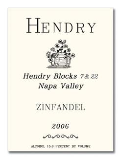 Hendry Ranch - Zinfandel Napa Valley Blocks 7 & 22  2019 (750ml) (750ml)
